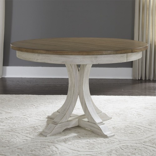 FARMHOUSE REIMAGINED PEDESTAL TABLE